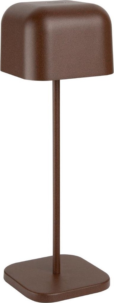  Olympia Lucca Tischlampe Quadratische Kuppel Kastanie 300mm 