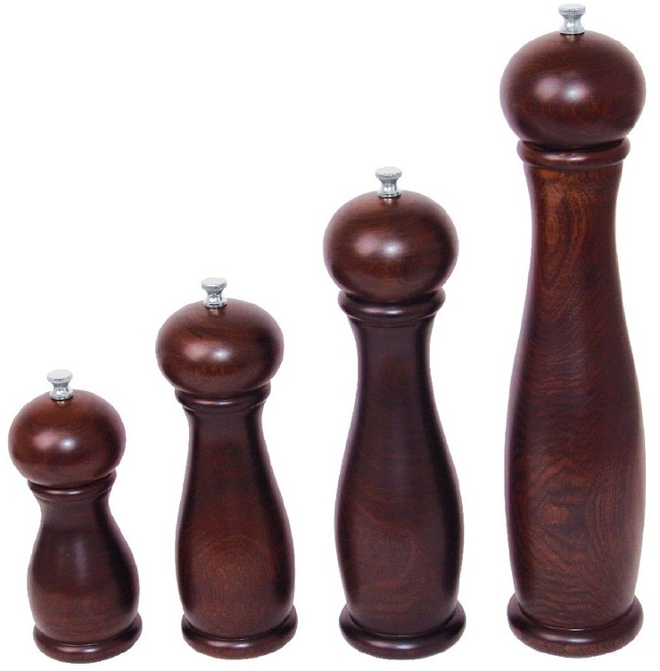  Olympia Salz- und Pfefferm&uuml;hle dunkles Holz 15,3cm 