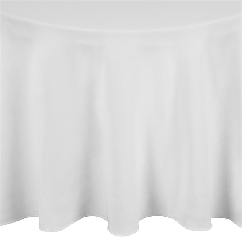  Mitre Essentials Occasions runde Tischdecke wei&szlig; 280cm 