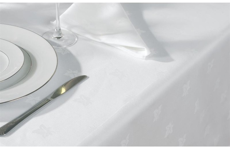 Mitre Luxury Luxor Tischdecke wei&szlig; 178 x 365cm 