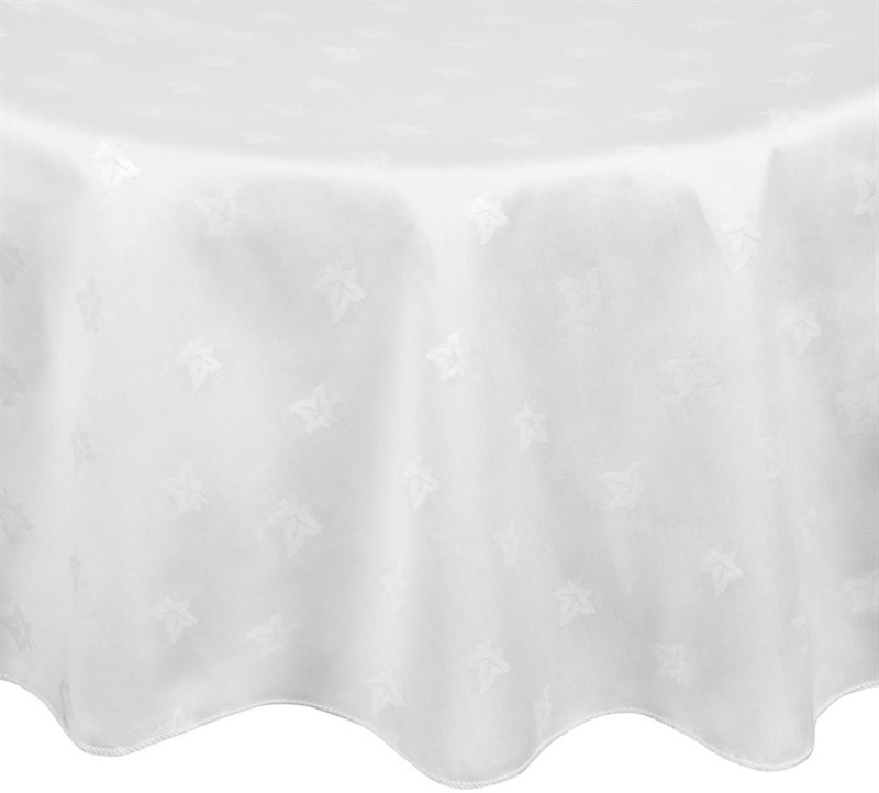  Mitre Luxury Luxor runde Tischdecke wei&szlig; 173cm 