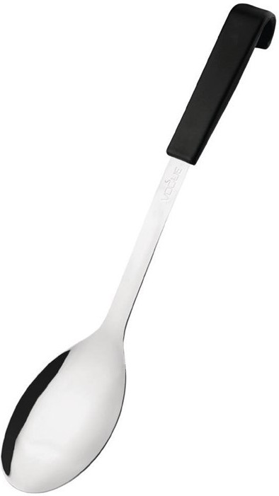  Vogue Servierl&ouml;ffel mit schwarzem Handgriff 34cm 