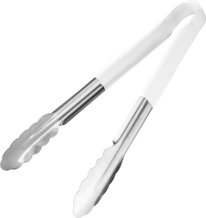  Hygiplas farbcodierte Servierzange wei&szlig; 30cm 