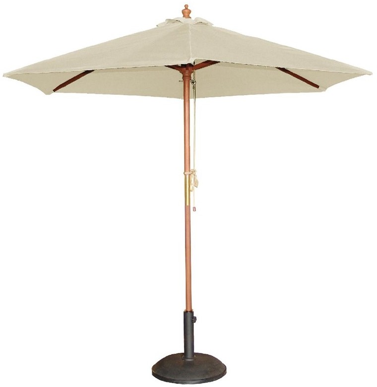  Bolero runder Sonnenschirm creme 3m 