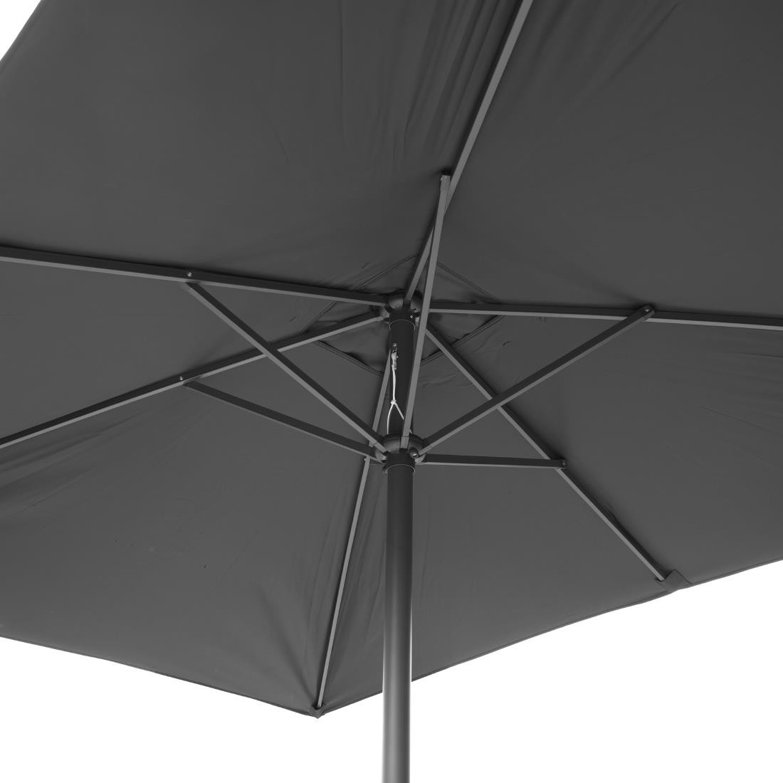  Bolero Seville Quadratischer Sonnenschirm 2x3m Schwarz 