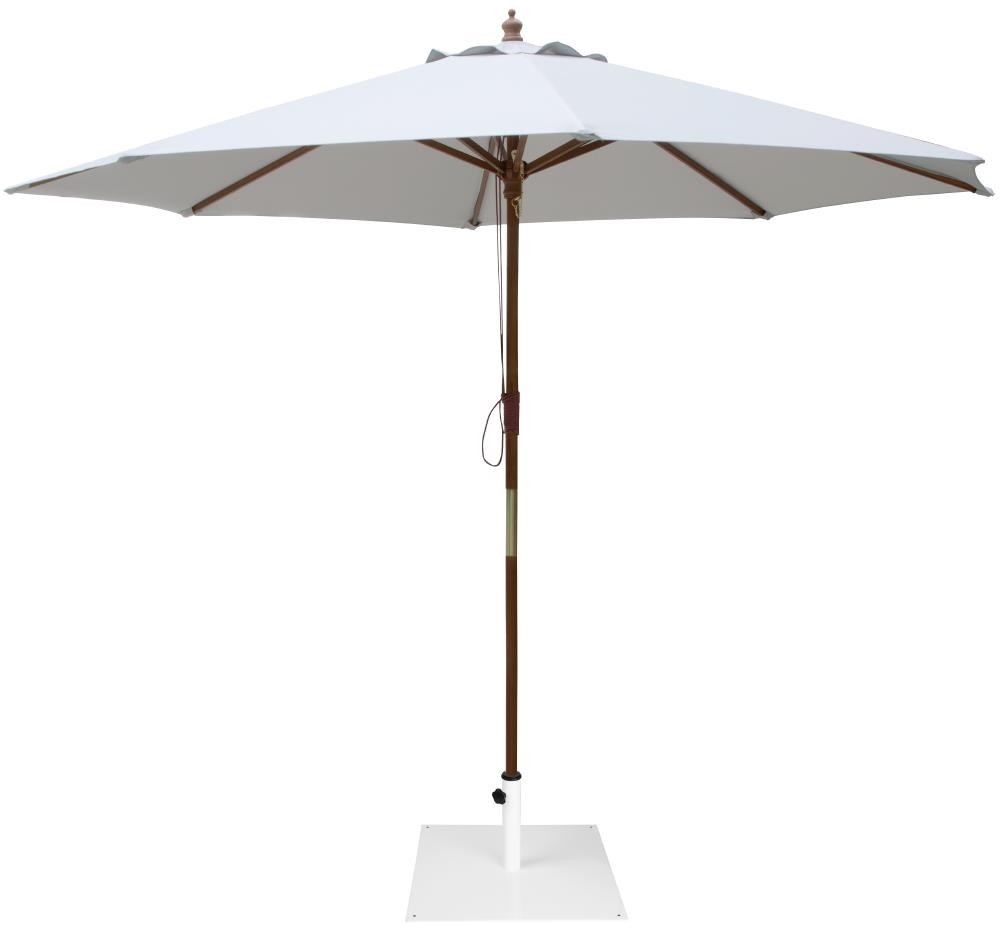  Bolero flacher Metall-Sonnenschirmst&auml;nder, wei&szlig; &iquest; 18 kg 