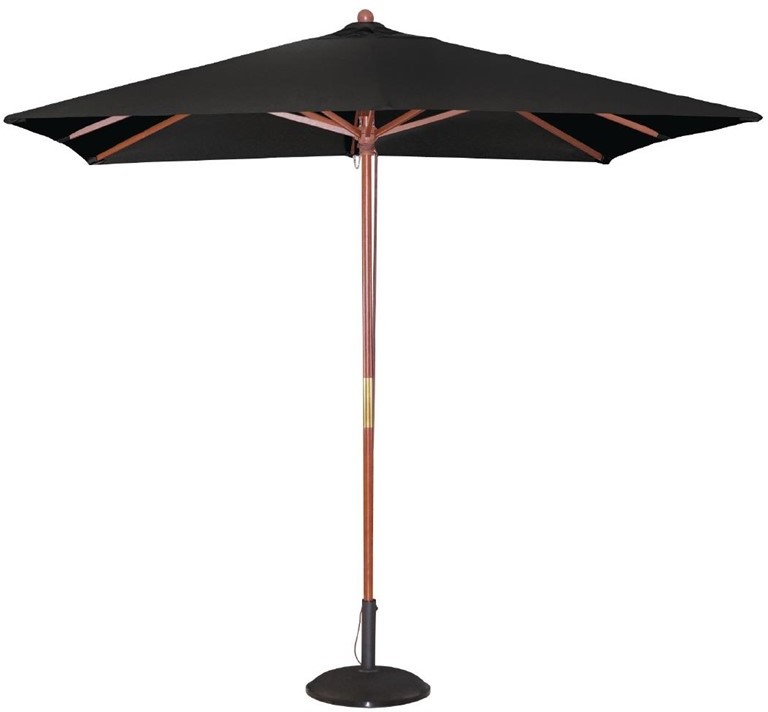  Bolero quadratischer Sonnenschirm schwarz 2,5m 