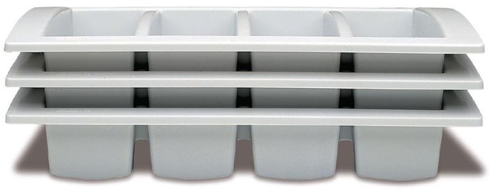  Araven stapelbarer Besteckkasten 4 F&auml;cher 