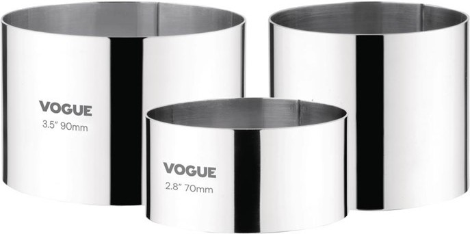  Vogue Moussering Edelstahl 6 x 9cm 