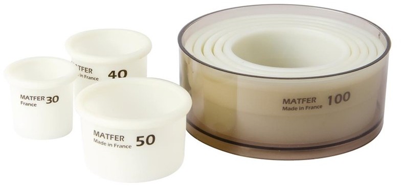  Matfer Exoglass runde Ausstechformen glatt 