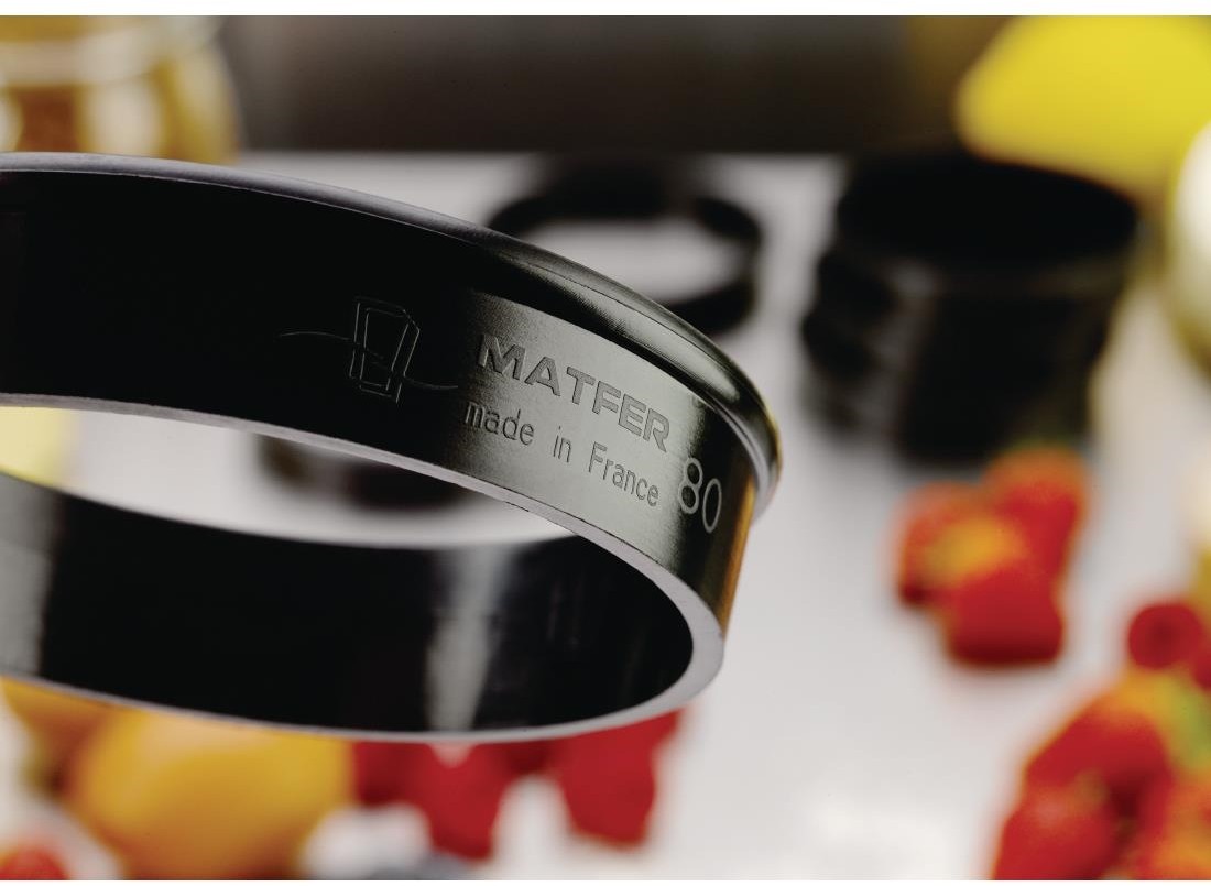  Matfer Bourgeat Exoglas Tortenring 80mm (6 St&uuml;ck) 