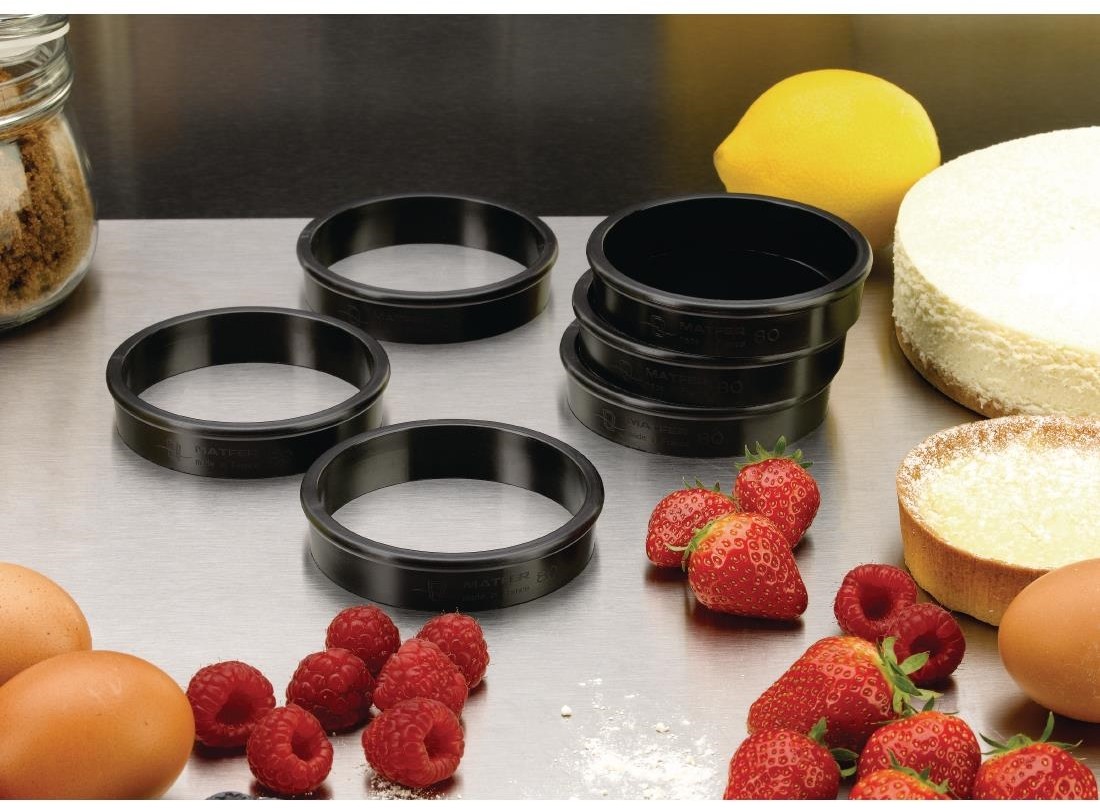  Matfer Bourgeat Exoglas Tortenring 80mm (6 St&uuml;ck) 