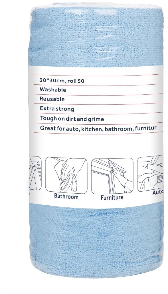  Nisbets Essentials Blaues Mikrofasertuch 300x300mm - 50 St&uuml;ck 