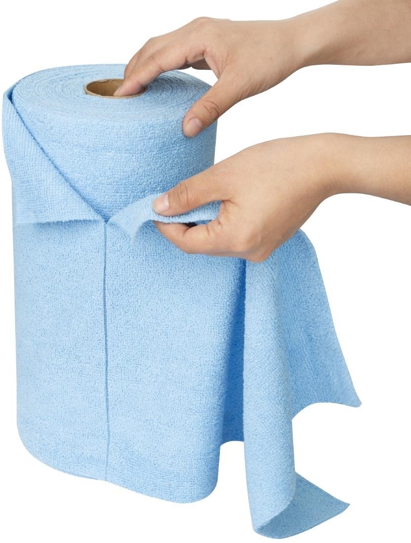  Nisbets Essentials Blaues Mikrofasertuch 300x300mm - 50 St&uuml;ck 