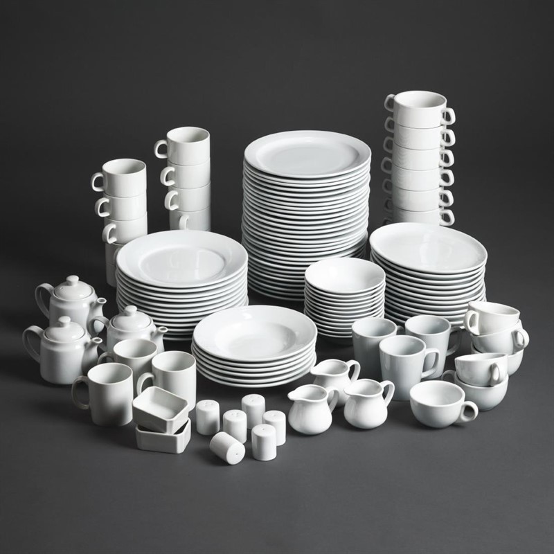 Athena Hotelware runde Teller mit breitem Rand 16,5(&Oslash;)cm 