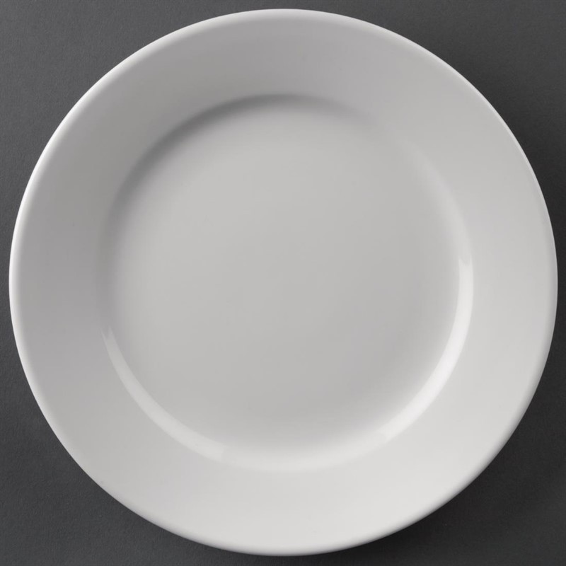  Athena Hotelware runde Teller mit breitem Rand 20,2cm 