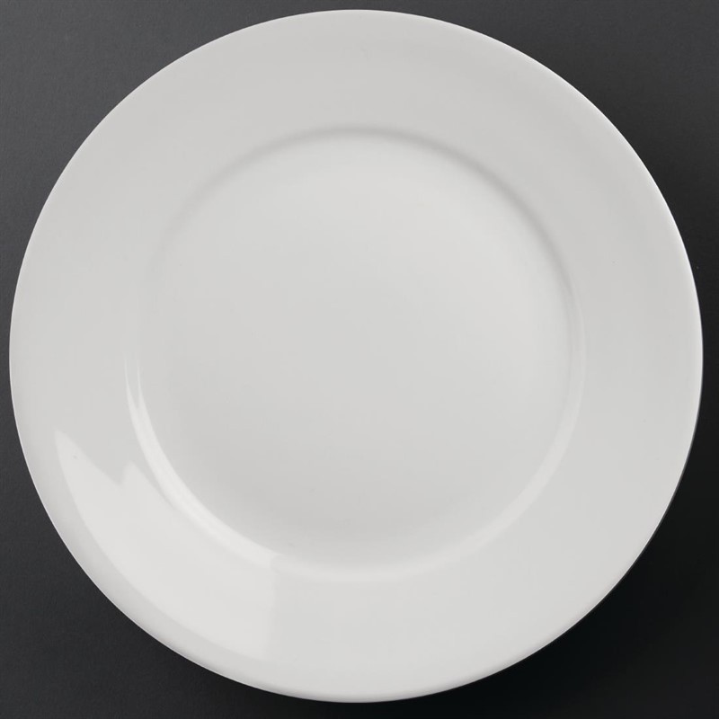  Athena Hotelware runde Teller mit breitem Rand 28cm 