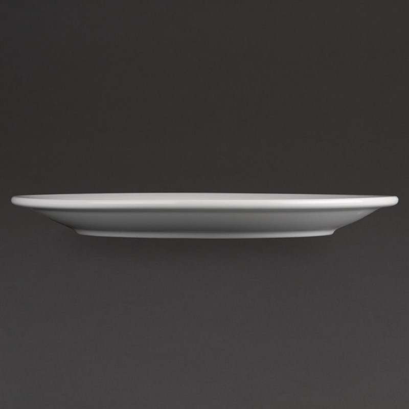  Athena Hotelware runde Teller mit schmalem Rand 22,6cm 