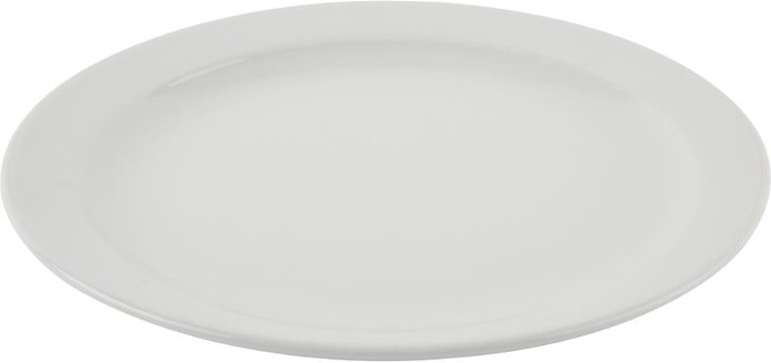  Athena Hotelware runde Teller mit schmalem Rand 25,4cm 