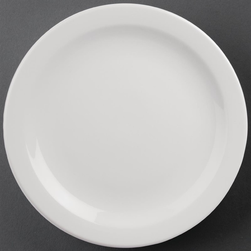  Athena Hotelware runde Teller mit schmalem Rand 28,4cm 