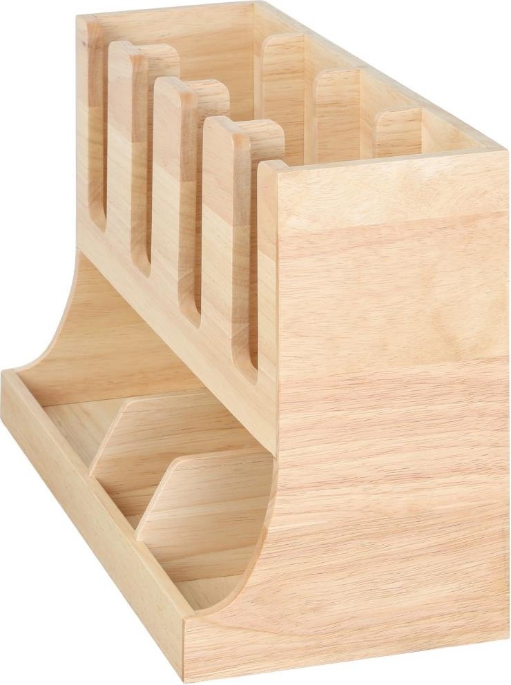  Olympia Tassen- und Gew&uuml;rzstation aus Hevea-Holz 450x120x240mm 