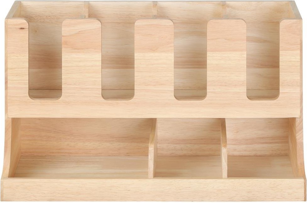  Olympia Tassen- und Gew&uuml;rzstation aus Hevea-Holz 450x120x240mm 