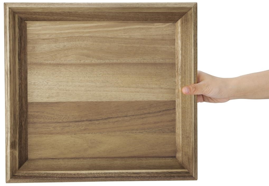  Olympia Akazien-Rechtecktablett 380 x 355 mm 