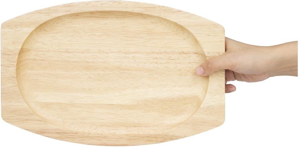  Olympia Hevea-Brett f&uuml;r Gusseisen-Oval-Sizzler 335x205mm f&uuml;r GJ557 