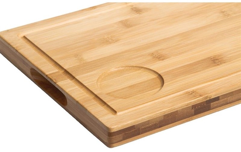  Olympia Steakbrett Bambus mit Aussparung 31 x 24cm 