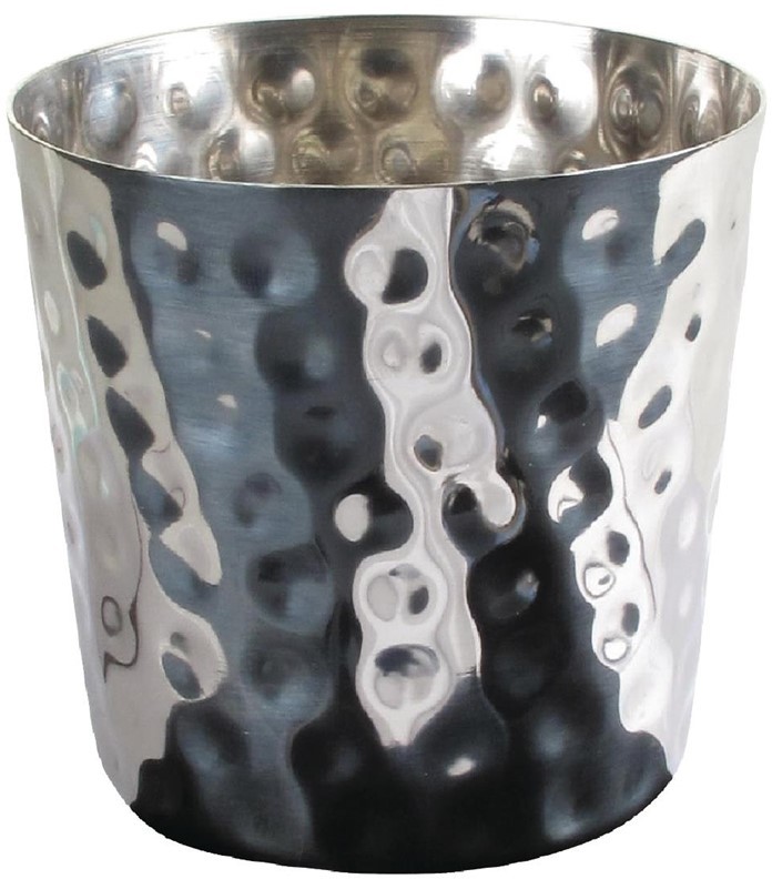  Olympia Pommes-Frites-Becher Edelstahl 8,5cm 