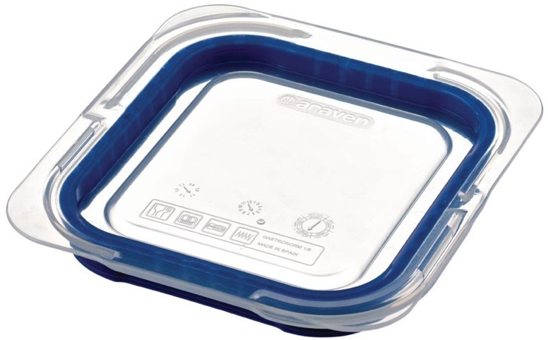  Araven Deckel f&uuml;r GN1/6 Lebensmittelbeh&auml;lter blau 