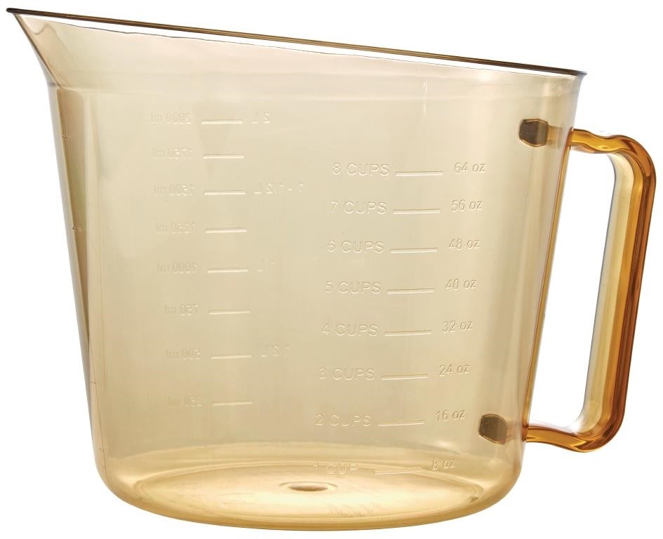  Cambro Messbecher f&uuml;r Hohe Temperaturen 1,9Ltr 