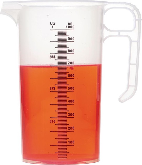  Gastronoble Pro-Measures Polypropylen Messbecher 1000ml 