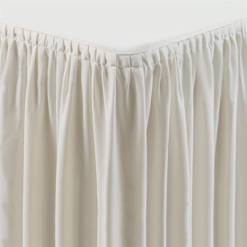  Gastronoble Kombi-Skirting mit Plisseefalten ecru 