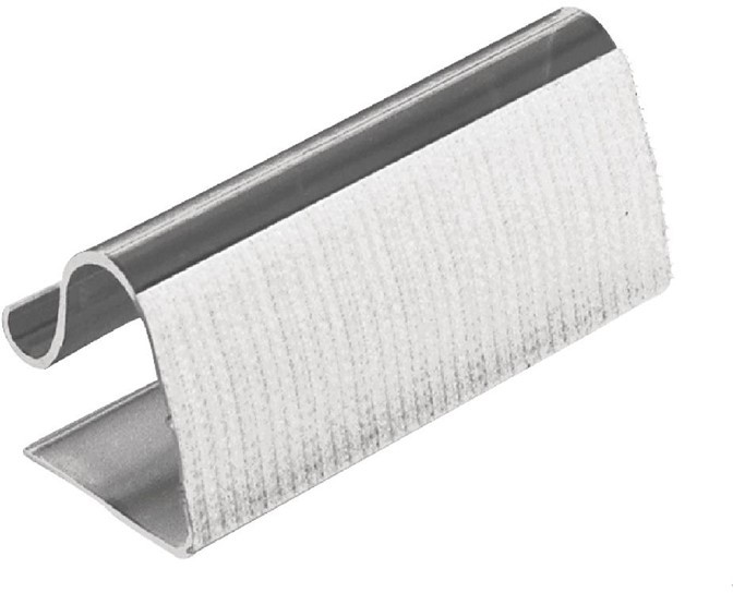  Gastronoble Klettbandtischclips f&uuml;r Skirtings 0,5-2cm 