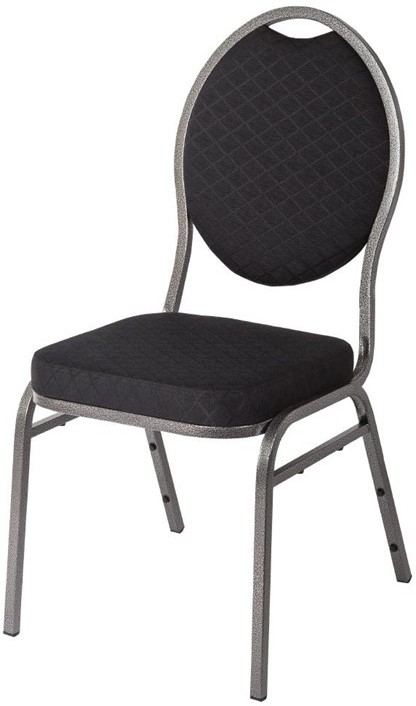  Bolero Bankettstühle mit ovaler Lehne schwarz 