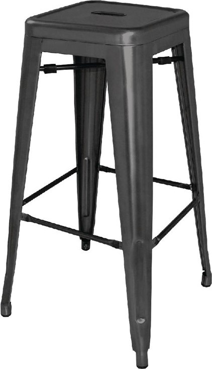  Bolero Bistrobarhocker aus Stahl schwarz 