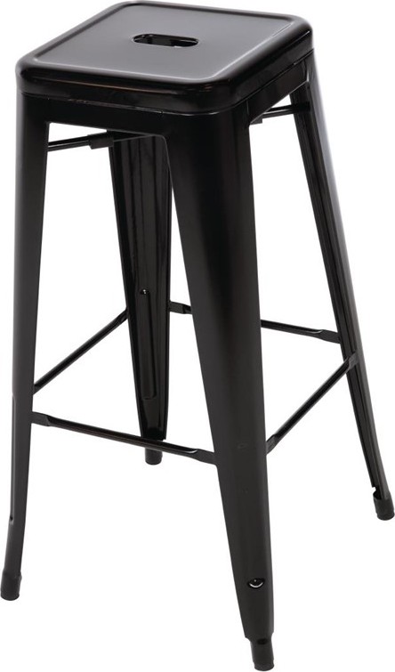  Bolero Bistrobarhocker aus Stahl schwarz 
