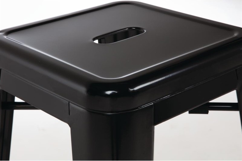  Bolero Bistrobarhocker aus Stahl schwarz 