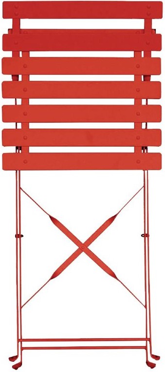  Bolero klappbare Terrassenst&uuml;hle Stahl rot 