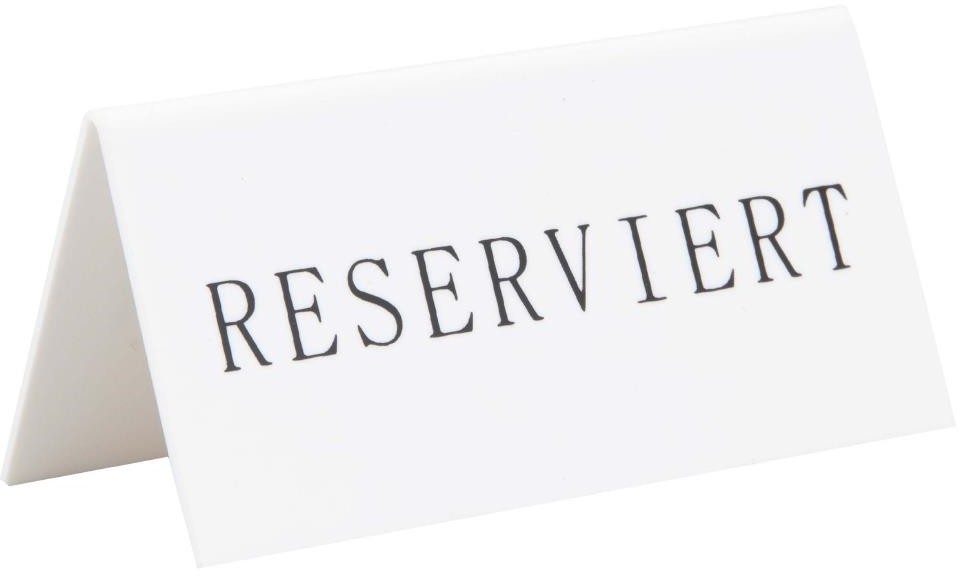  Securit Reserviert Tischst&auml;nder Deutsch: Reserviert (5 St&uuml;ck) 