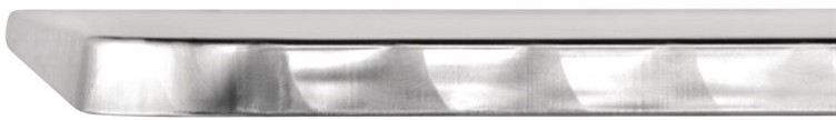  Bolero quadratischer Bistrotisch Edelstahl 1 Bein 70cm 