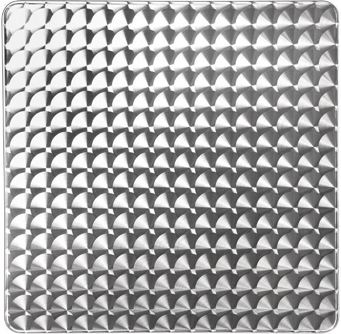  Bolero quadratischer Bistrotisch Edelstahl 4 Beine 60cm 