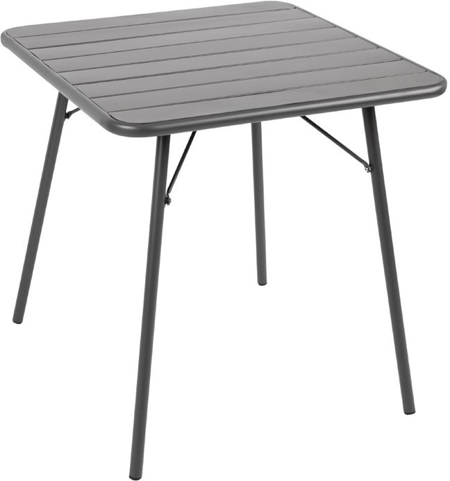  Bolero quadratischer Bistrotisch Stahl grau 70cm 