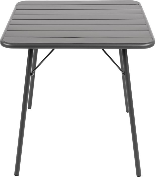  Bolero quadratischer Bistrotisch Stahl grau 70cm 