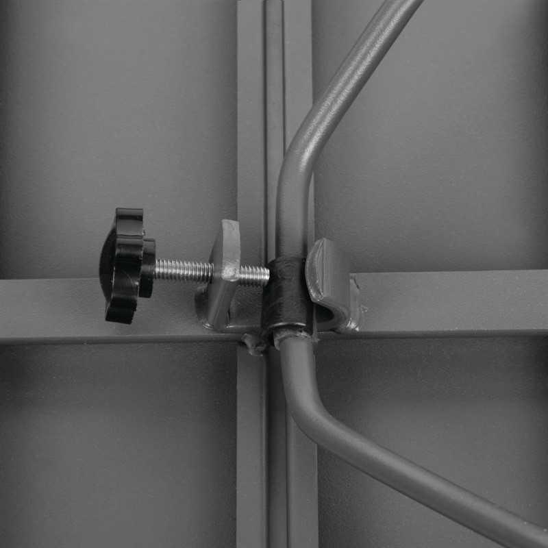  Bolero quadratischer Bistrotisch Stahl grau 70cm 