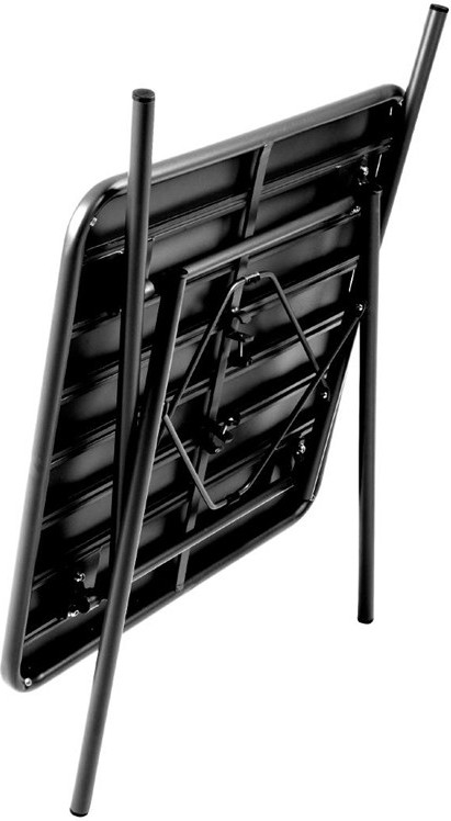  Bolero quadratischer Bistrotisch Stahl schwarz 70cm 