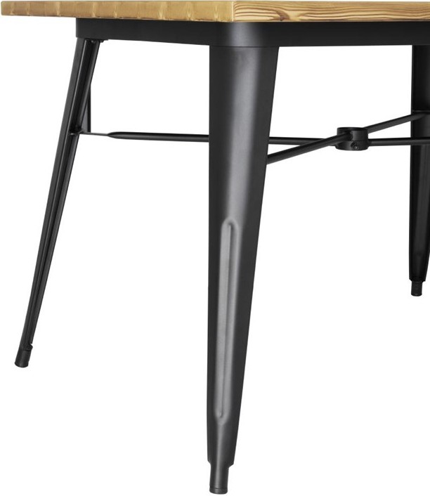  Bolero Kompletter Outdoor Tisch 120x76x76cm Helles Holz 
