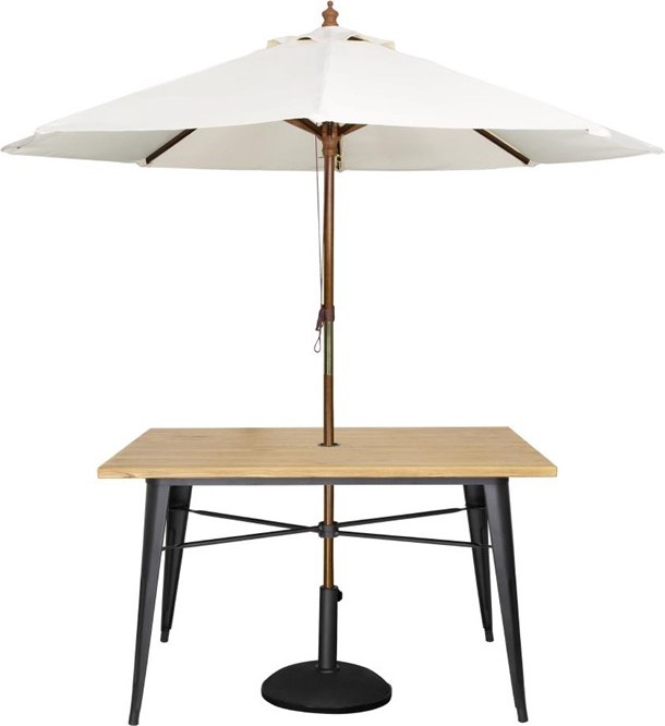  Bolero Kompletter Outdoor Tisch 120x76x76cm Helles Holz 