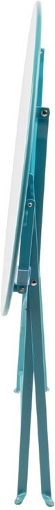 Bolero runder klappbarer Terrassentisch Stahl azurblau 60cm 